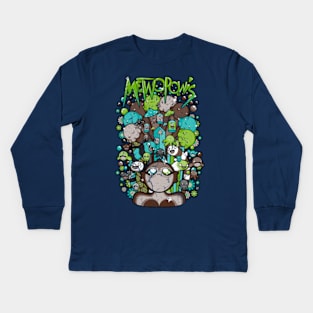 METWOPOWIS DOODLE ILLUSTRATION Kids Long Sleeve T-Shirt